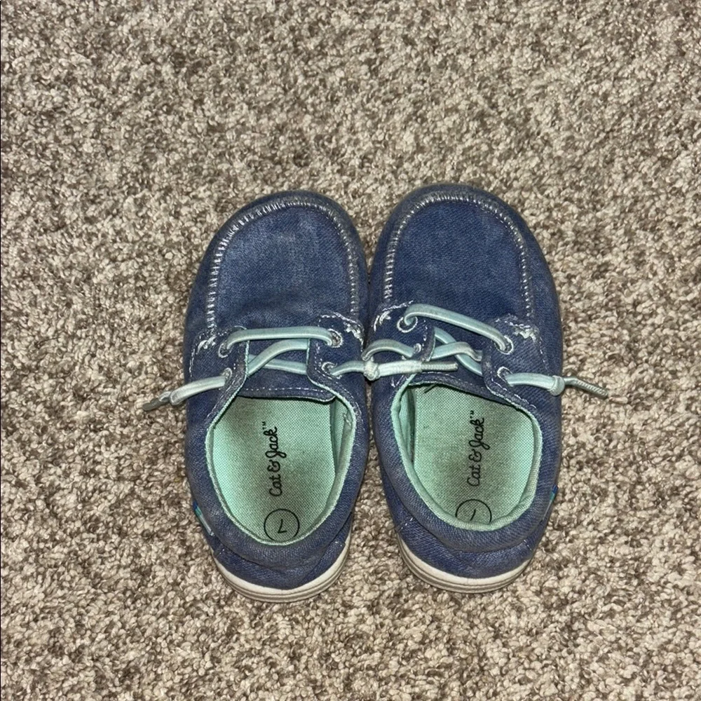 Cat & Jack Kids' Navy Moccasins